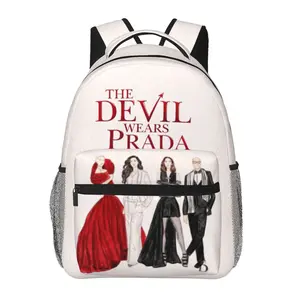 The Devil Wears Prada backpack with large capacity — The Devil Wears Prada laptop backpack for daily commuting, business, and hiking; cartoon casual The Devil Wears Prada merchandise travel daypack and school bag for kids, women, men, and gift giving.
