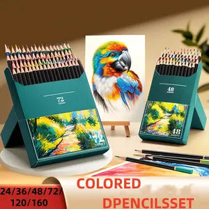 24/36/48/72/120/160 Color Pencils for Adult Coloring Book, Soft Core Colored Pencils Set for Doodling, Sketching, Drawing, Art Supplies