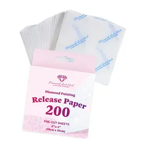 200 Sheets Double-Sided Diamond Painting Release Paper Squares