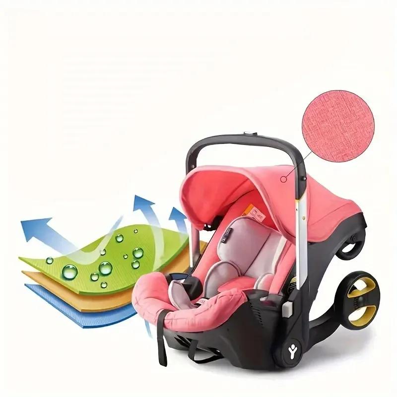 (No Have Base)Baby Stroller with a Bag,High Quality & Multi functional Newborn Stroller, 4 Wheel Travel stroller for , Foldable Infant Stroller without Latch Base Summervibes BRODARK Baby Convertible Reversible pram