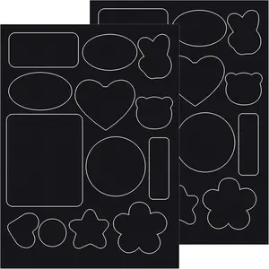 26 count Puffer Down Jacket Patches, Self-Adhesive Nylon Repair Patch, Multi Shaped  Stick  Tape for Coat Clothing Tent Sleeping Bags Ski Pants Holes Repairing- Black