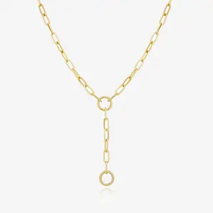 Paperclip Chain Necklace + Charm Extender