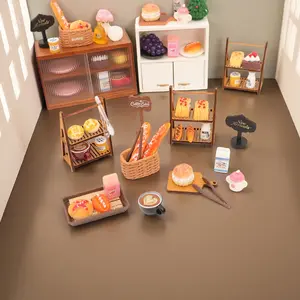 1:12 Dollhouse Baking Bread Accessories Set - Handcrafted Miniature Kitchen Utensils & Food for Dollhouse Scenes - Fun DIY Decorations for Dollhouse Lovers