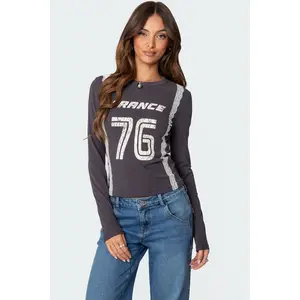 Frenchy Long Sleeve T Shirt