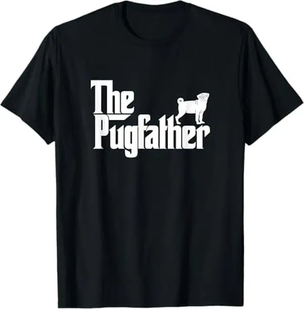 Funny Pug Owner Shirt The Pugfather Pug Father Gift T-Shirt T-Shirt - This shirt is the best idea for anyone who love dog, dog hippie, dog tee, dog shirt.