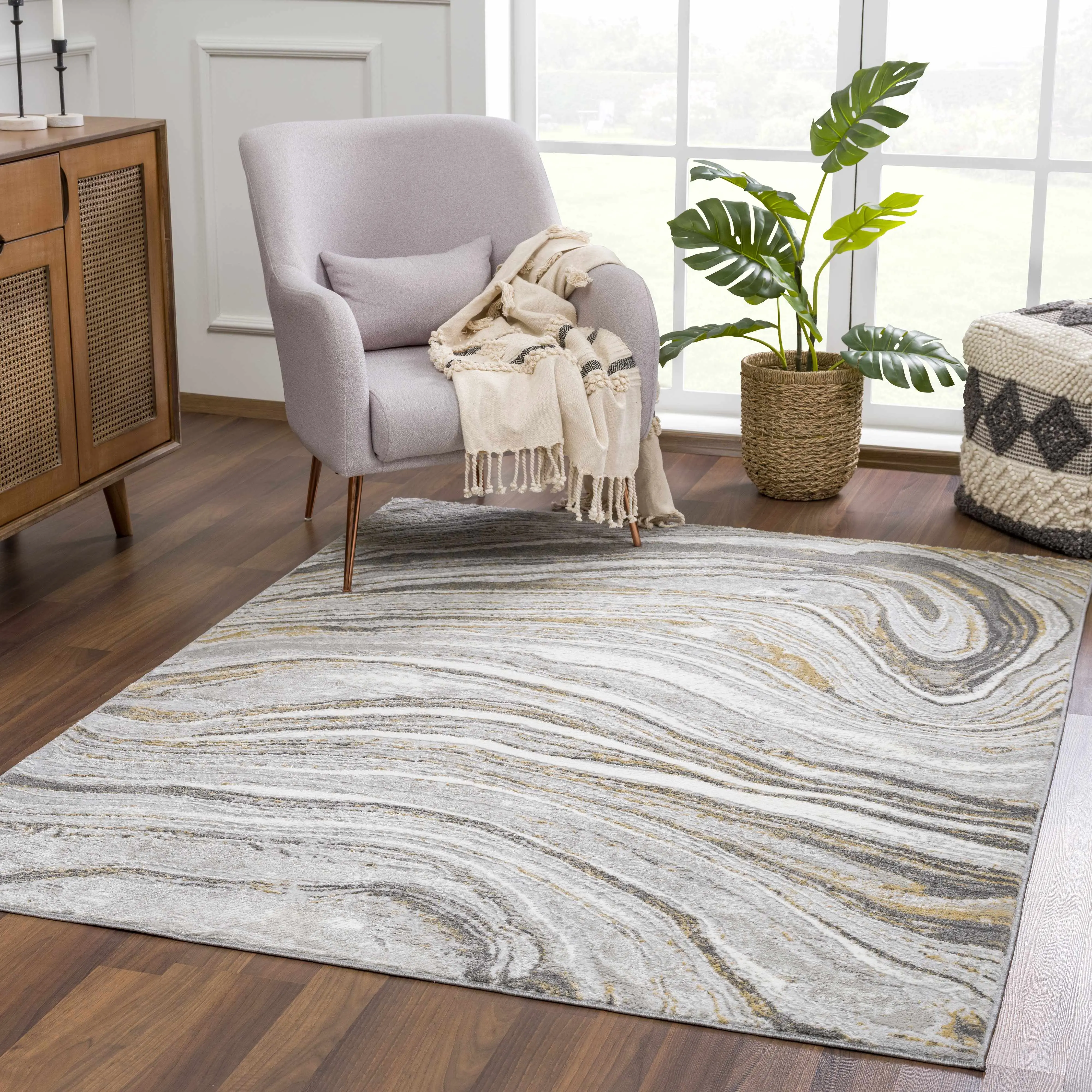 Marble Gray & Gold Marble Patterned Area Rug, Home Decor Rugs for Living Spaces, Marble Patterned Rug Marble Gray & Gold Marble Patterned Area Rug, Home Decor Rugs for Living Spaces, Marble Patterned Rug