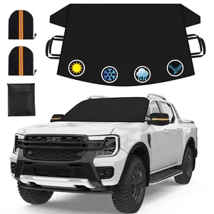 Durable Car Windshield Snow Guard Sun Visor Winter Dust, Rain, and Frost Protection Cover Specialized Winter Car Protection - Essential for Vehicles