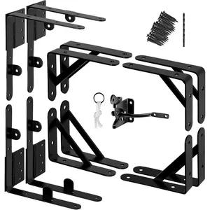 Tanivo Heavy Duty Anti Sag Gate Kit - 90 Degree Bracket Hinges For - No