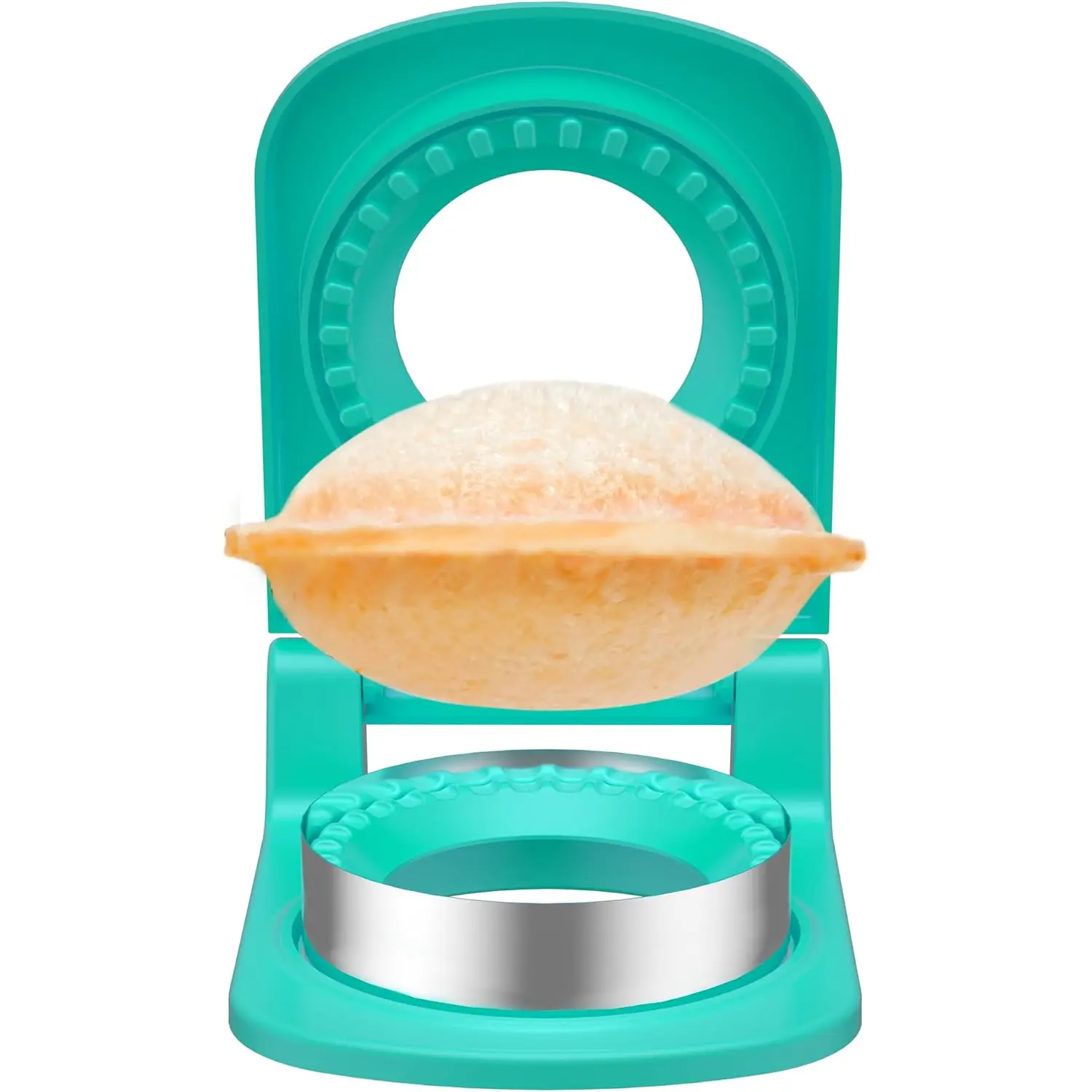 Hiyz Sandwich Cutter and Sealer - Stainless Steel Decruster Sandwich Maker - Peanut Butter and Jelly Crustless Sandwich Bread Pancake Maker Cookie Cutter for Kids Children Boys Girls (Green) HiYZ