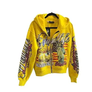 Y2K Street Hip Hop Hoodie – Retro American Letter Print Loose Fit Hoodie, Harajuku Sports Fashion Oversized Top GARMENTARY