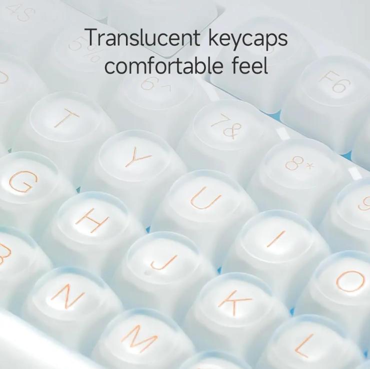New Upgraded IP98 Wired Keyboard Gradient PBT Keycaps Side-Engraved Backlit Letters Smart Knob Gasket Structure Waterproof RGB Lighting Durable Double-Shot Keycaps Anti-Oil Matte Texture Membrane Keyboard Office Silent, Great Gift