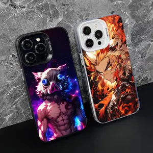 Blade Extinction Anime Neon Phone Case for iPhone 17 16 15 14 13 12 11 X XR XS 8 7 Air Pro Max Plus Translucent Colorful Cover
