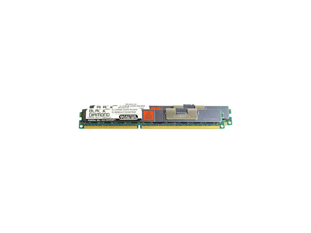Black Diamond Memory VLP 16GB (2 x 8GB) ECC Registered DDR3 1333 (PC3 10600) Server Memory Model BD8GX21333MTR97