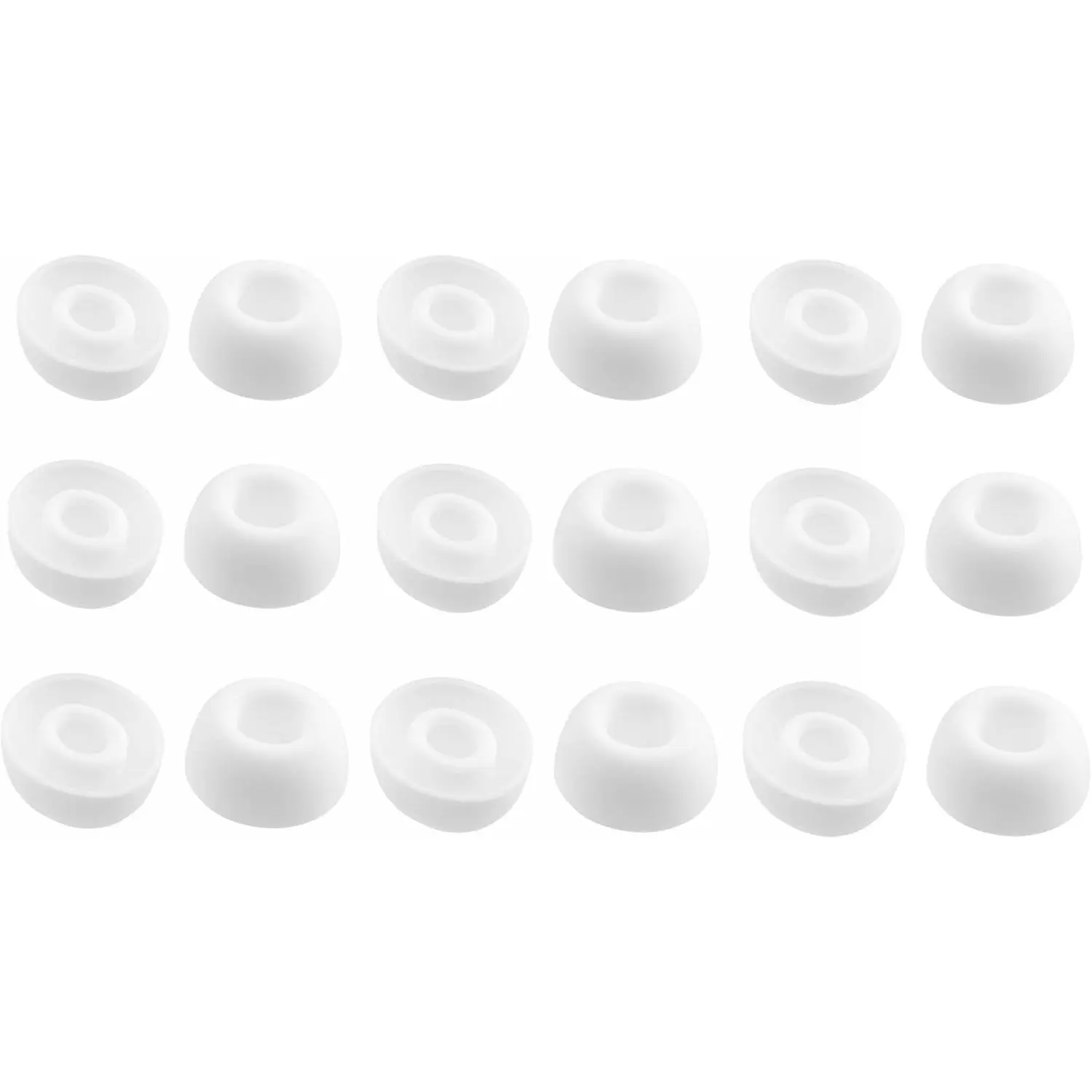Replacement  Ear Tips for TAGRY X08  Earbuds, 9 Pairs (S/M/L, White)