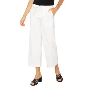 Belted Wide Leg Crop Pant (Liverpool)