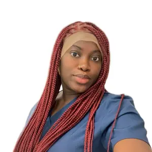 Hand Braided realistic Burgundy Wig Full Lace Stylish Wig for Casual Wear, Perfect for Everyday Style braids wig supernova
