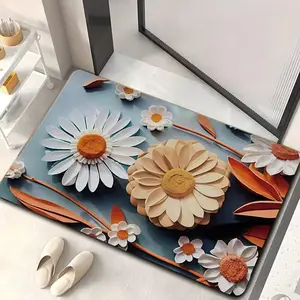Bohemian Style Table Protection Mat diatom mud mat Rapid Dry Mat Counter Absorbent Kitchen Sink Non Slip Water Catch Mat Kitchen Mat / Door Mat / Placemat Spill Catch / Dirt Trap Ergonomic / Cushioned / Rapid Dry / Spill Catch / Dirt Trap