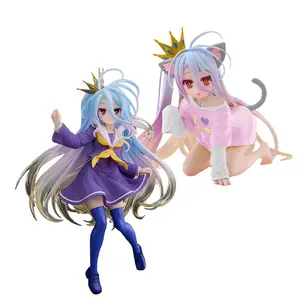 NO GAME NO LIFE Shiro PVC Official Anime Figure Figurine Collectible Model Table Ornament Fan Collection Holiday & Birthday Gifts