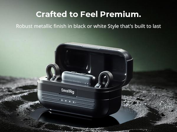 SmallRig S70-C2 Wireless Microphone with USB-C Adapter for Phones (Black)