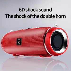 Portable Wireless Speaker Bluetooth High Power Outdoor Audio 3D Stereo Surround TWS FM Voice RHDE