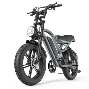 Ebike GT50 28MPH Peak Power 750W Electric Dirt Bike for Adults 48V 15Ah Removable Battery 20x4" Fat Tires Full Suspension Disc Brakes E Moto with 4 Modes Electric PAS Padel & Cruise Control Off-road Electric Mountain Bicycle