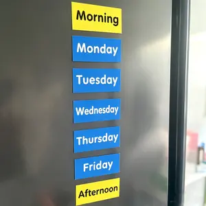 Magnetic Subject Stickers for Students, Soft Magnetic Course Labels, Weekly Schedule Organizers, Discipline Classification Storage Stickers