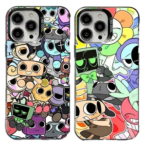 Dandy's World Roblox Characters Phone Case, Cute Dandy Toon iFashion Phone Cases for iPhone 17 Air 16 Pro Max 15 14 Plus 13 12 11 Trendy Protective Cover Ideal Gift for Teens Gamer Gift