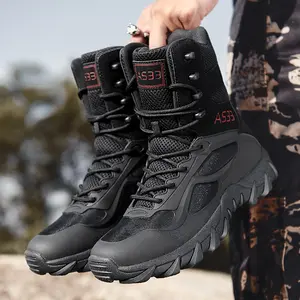 High-top men's outdoor hiking, large-sized mountaineering boots, casual sports and comfortable men's boots
