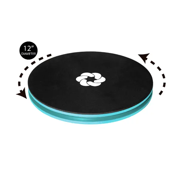 KNKMiami Pirouette Premium Exercise Platform 12" Diameter Black Color with Unique Design