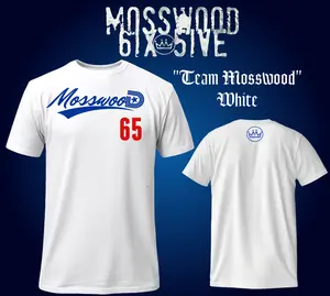 Team Mosswood (white & blue) t-shirt