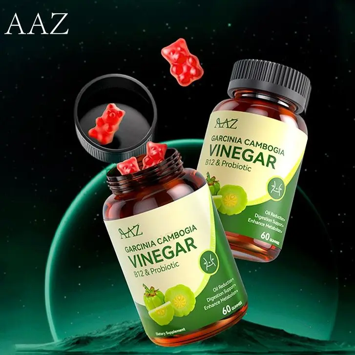 GARCINIA CAMBOGIA VINEGAR GUMMIES Formulated toSupport Normal Energy Levels & Gut Health -Supports Digestion, Detox & Cleansing-ACVGummies W/VIT B12 Dietary Edible Fitness-afs2 Healthcare Vitamin Supplement Organic Supplemental Pack Bathroom