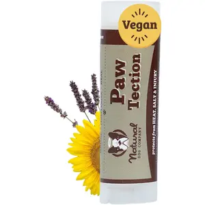 Natural Dog Company Pawtection Balm for Dogs (0.15Oz Stick) All-Natural, Lick-Safe Dog Paw Protector, Moisturizing Dog Paw Balm for Dry, Cracked Pad, Protects Paw from Winter Ice, Salt & Rough Terrain Natural Dog Company
