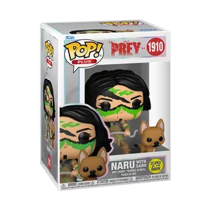 Funko POP Horror: Prey - Naru w/ Sarii (UV Activated GLOW) w/ vRare Pop Protector Included