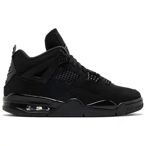 Air Jordan 4 Retro Black Cat Sneaker FV5029-010 Authentic Original Triple Black Fashion Chunky Leather Canvas Basketball Shoe