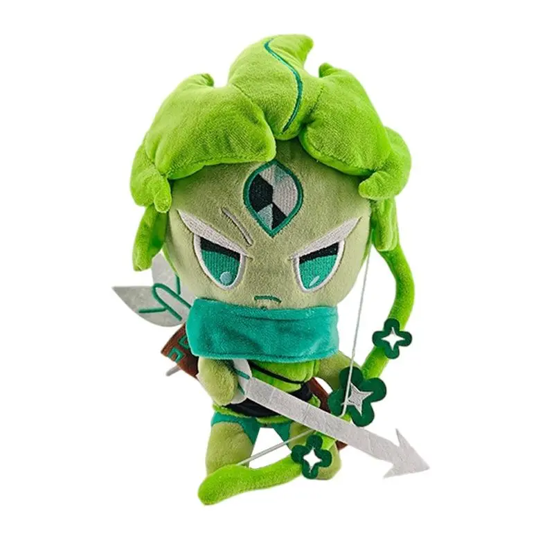 Cookie Run Kingdom Wind Archer Cookie Plush Toy Soft Stuffed Animal Green Plushie for Home Sofa Bed Pets Decorative Gift
