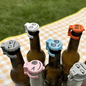 6Pcs Multi‑Functional Bottle Neck Markers | Reusable Wine & Beer Bottle Tags, Perfect for Weddings, Graduation, Back to School & Parties, Bars & Family Gatherings to Identify Drinks, Avoid Mixing & Keep Dust Out, Drink Protectors