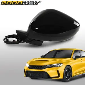 Fit For Honda Civic 2022 2023 3 Pins Power Adjust Black Mirror Left Driver Side