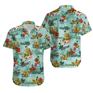 Scoo, Shagg, and the Mystery Hawaiian Shirt Vintage Tropical Summer Outfit, Funny Cartoon