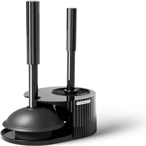 FORASIO 2 in 1 Toilet Plunger and Brush Set with Extended Handle for Comfortable Grip and Efficient Cleaning