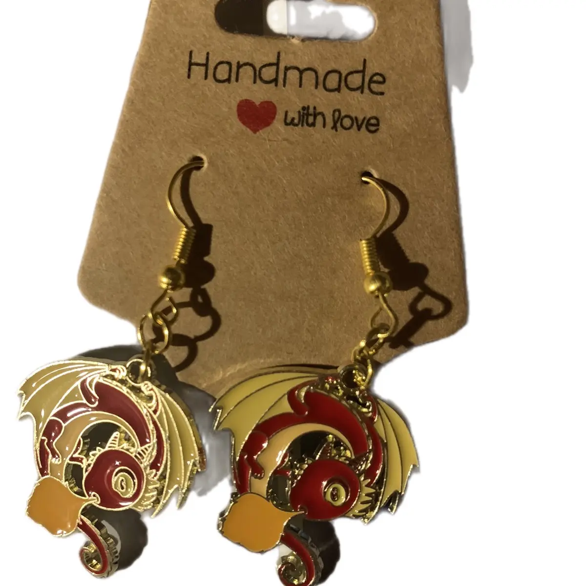 Red Dragon Earrings