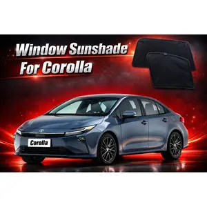 Suitable for Toyota Corolla Custom Fit Magnetic Car Window Shade, Sun Glare Reducer & Heat Shield, Breathable Privacy Screen, Bug & Flying Insect Mesh Barrier, Side Rear Shade for Camping