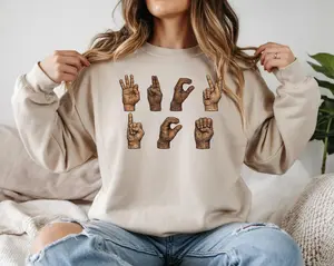 F*ck ICE Hand Sign Language Sweatshirt, Anti Trump Hoodie, Anti ICE Top, Immigration Sweater, Chinga La Migra Wear Gift, Activism T-Shirt, Full Colors
