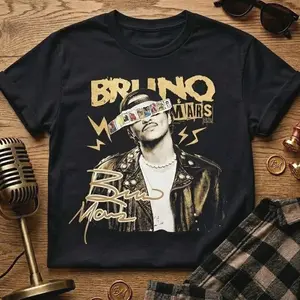 2026 Tour Bruno Unisex Shirt Hooligan Shirt 2026 Romantic New Music T-Shirt Y0H FLR LIB