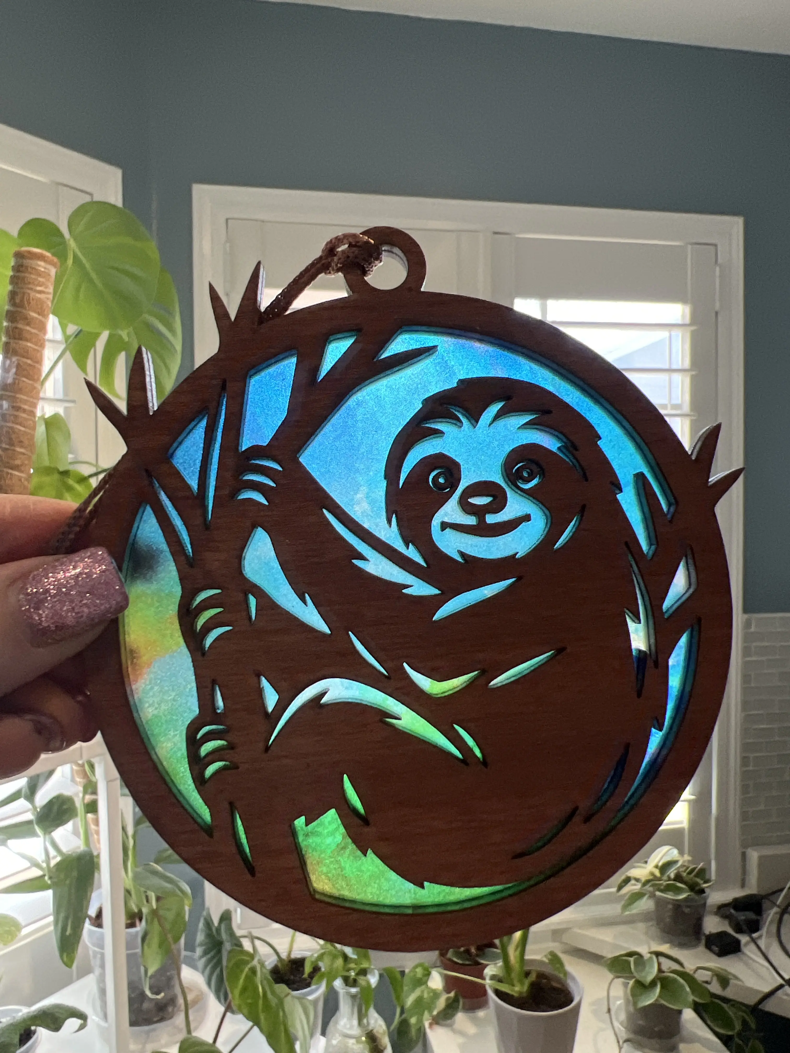 Sloth Suncatcher for Sunny Window Sloth Suncatcher for Sunny Window