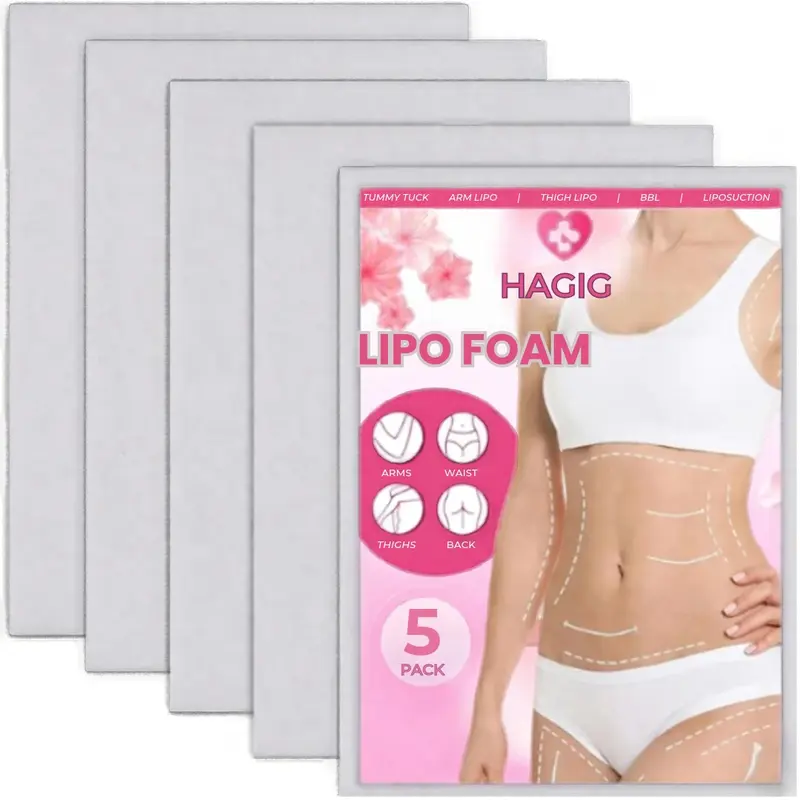 5 Pack Soft Foam Pad Inserts, Trim-to-Fit Foam Sheets for Garment Layering.