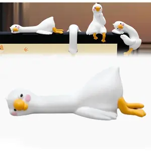 So Tired Lazy Duck Mini Desk Accessories 2026 New Desk Ornaments Work Partner 3pcs/set Perfect Desktop Decorations for Computer Screens, Office, and Home Decor Black Friday Christmas Gifts