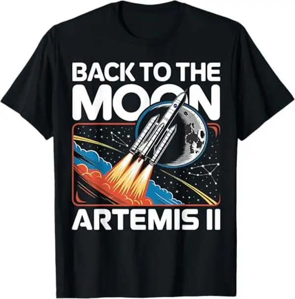Back to The Moon 2026 T-Shirt Menswear Tops Casual Chinos