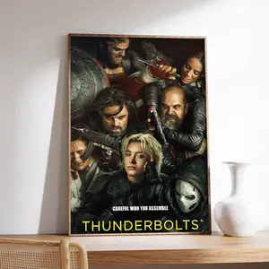 Thunderbolts Movie Poster, Canvas Print, Movie Fan Collectible, Wall Art, Home Decor, Unique Gift for Movie Lover
