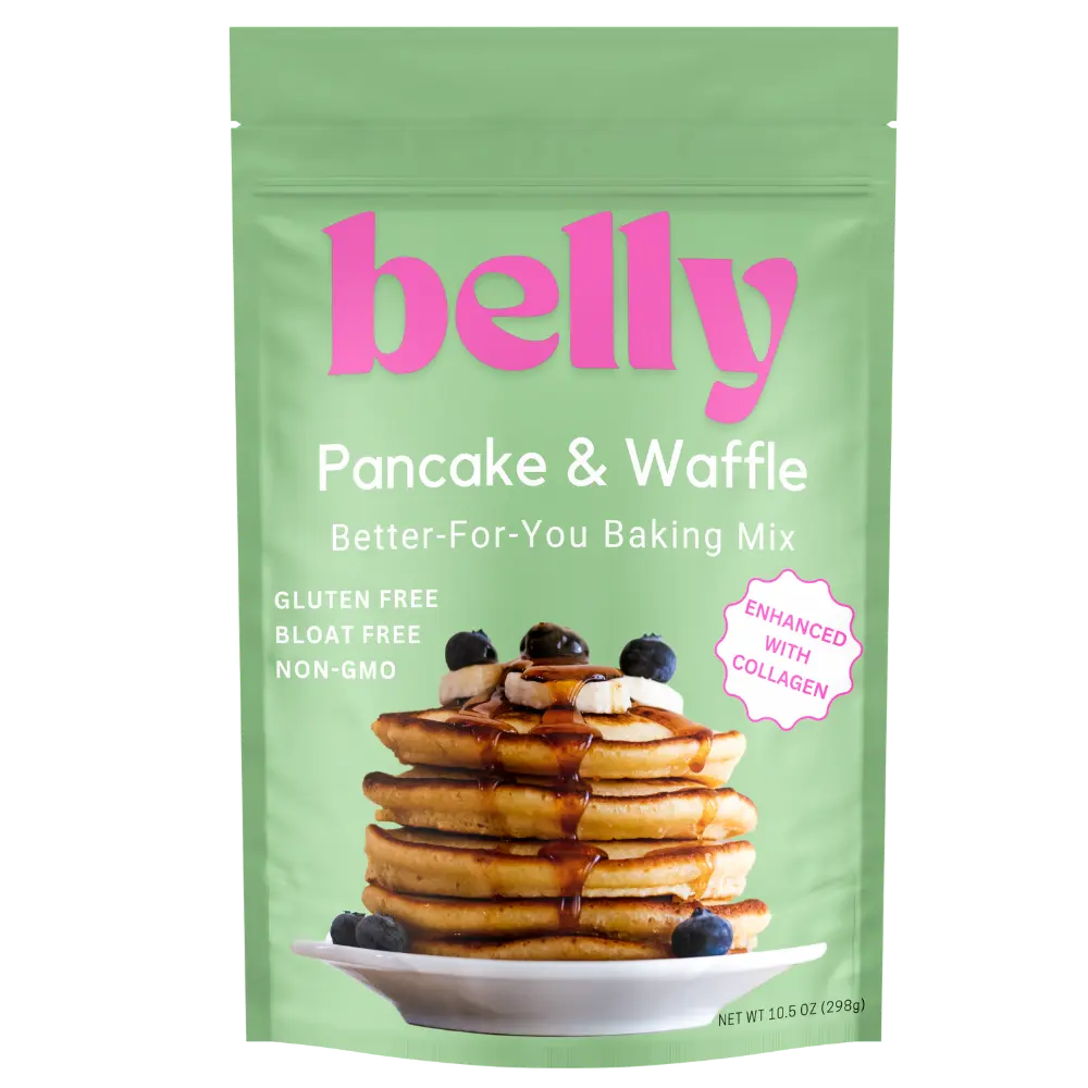 Belly Pancake & Waffle Baking l Bloat-Free Formula l Enhanced With Collagen l Gluten/Grain Free l High Protein & Low Sugar l Non-GMO
