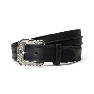 Men's Center Ridge Belt Leather Size: 32